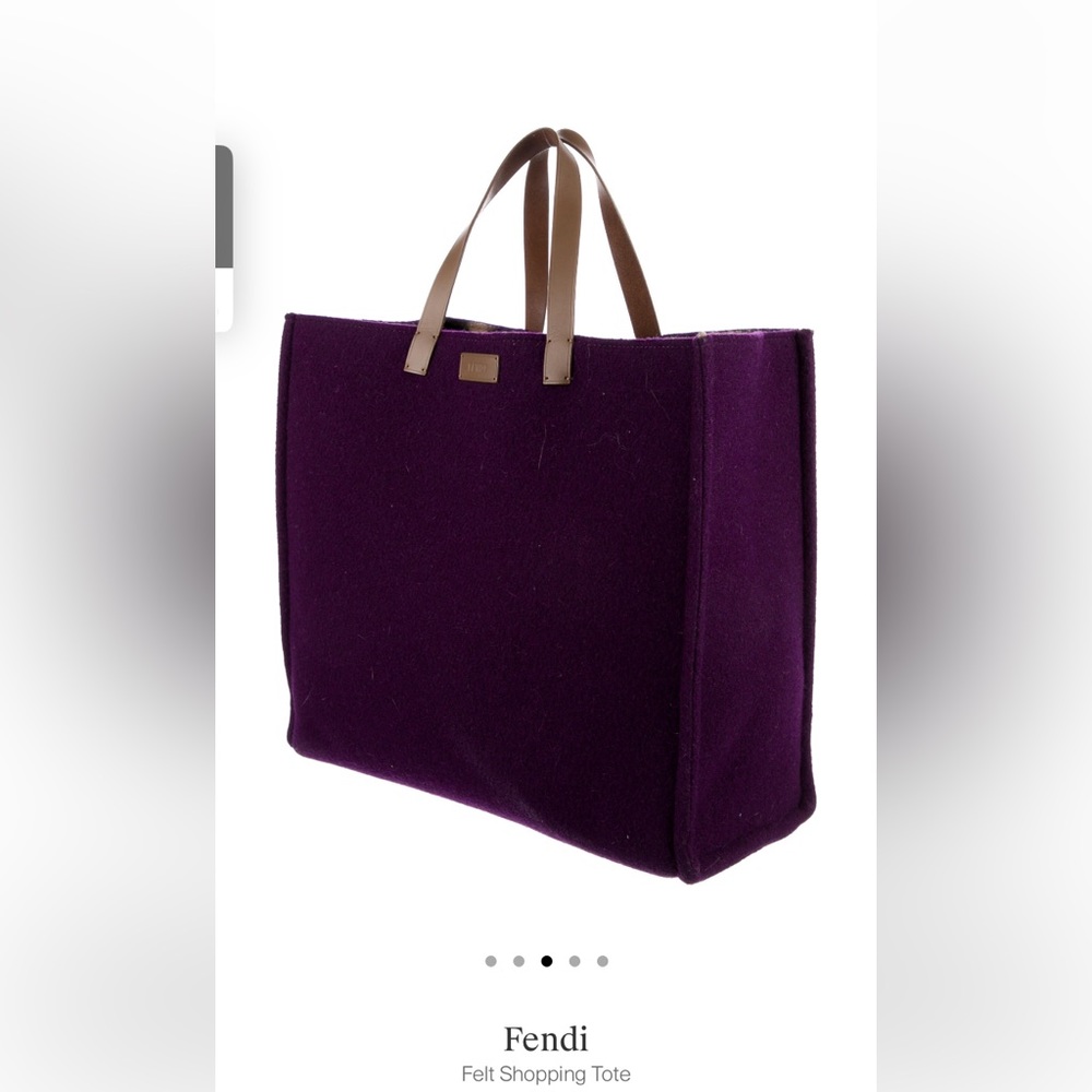 Authentic Fendi Felt Shopping Tote
